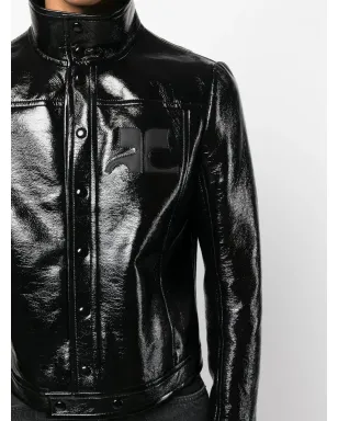 Courrèges ロゴパッチ付きフェイクレザー ジャケット - サムネイル5