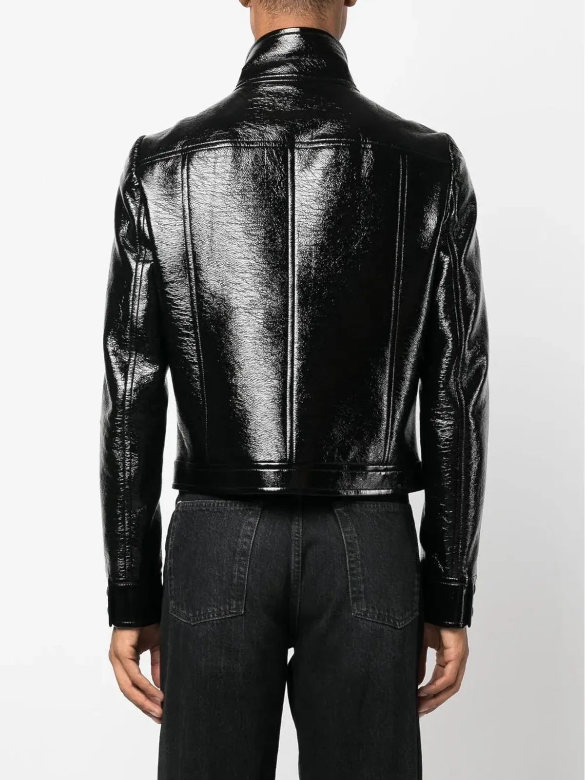 Courrèges ロゴパッチ付きフェイクレザー ジャケット - 画像4
