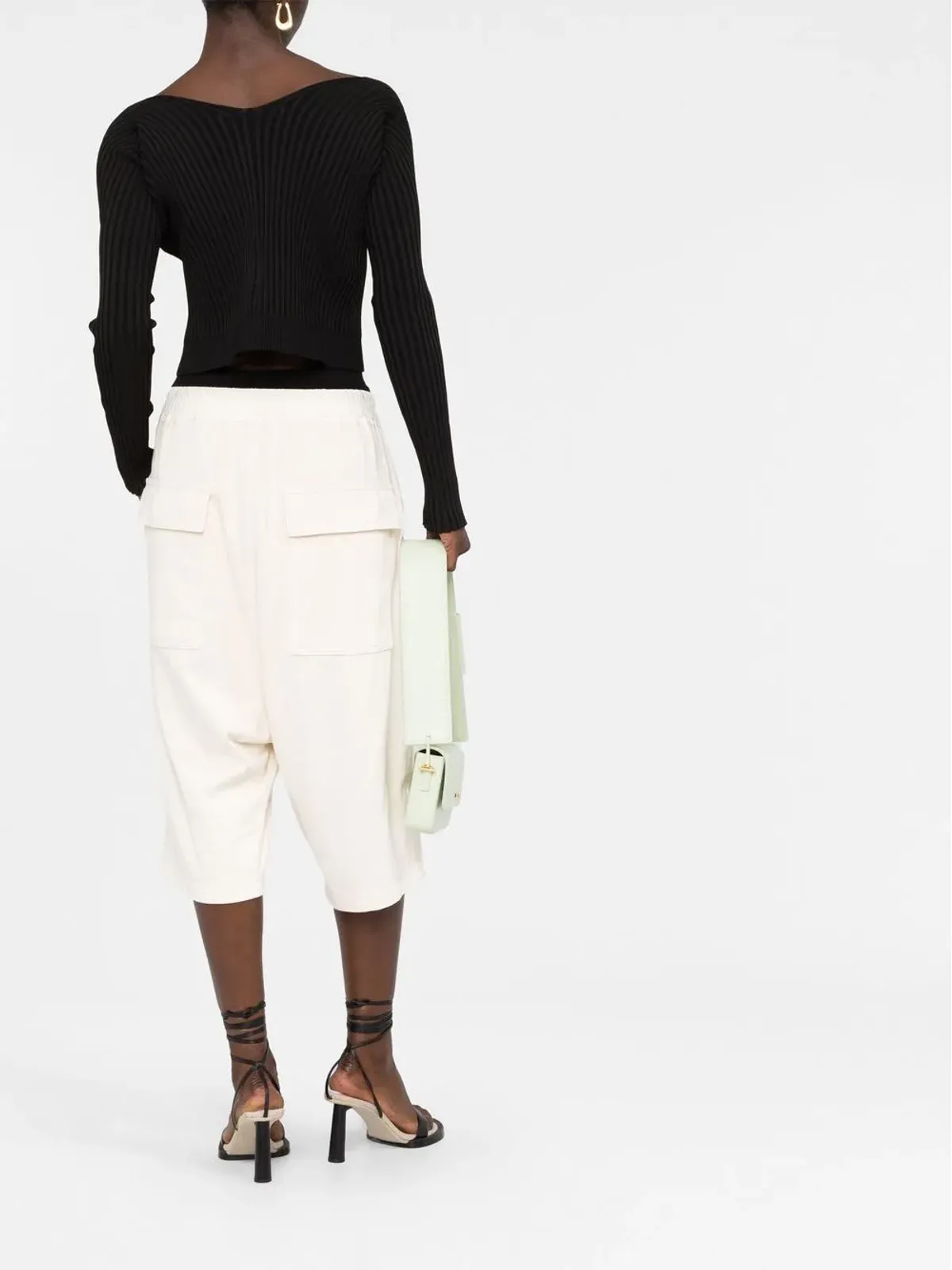 Jacquemus リブ編み Vネック カーディガン - 画像4