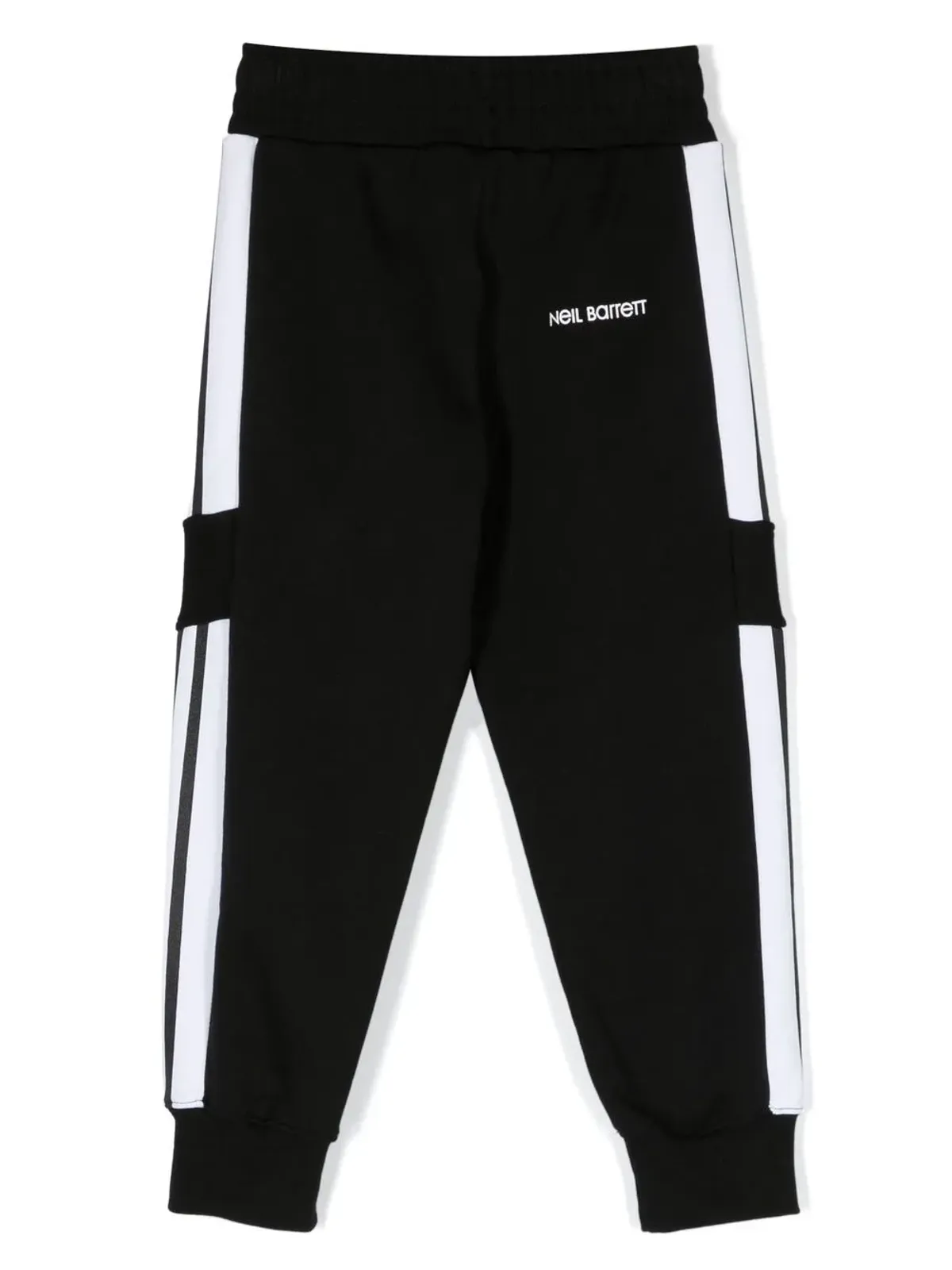 Neil Barrett Kids ロゴプリントディテール トラックパンツ - ブラック - 画像2
