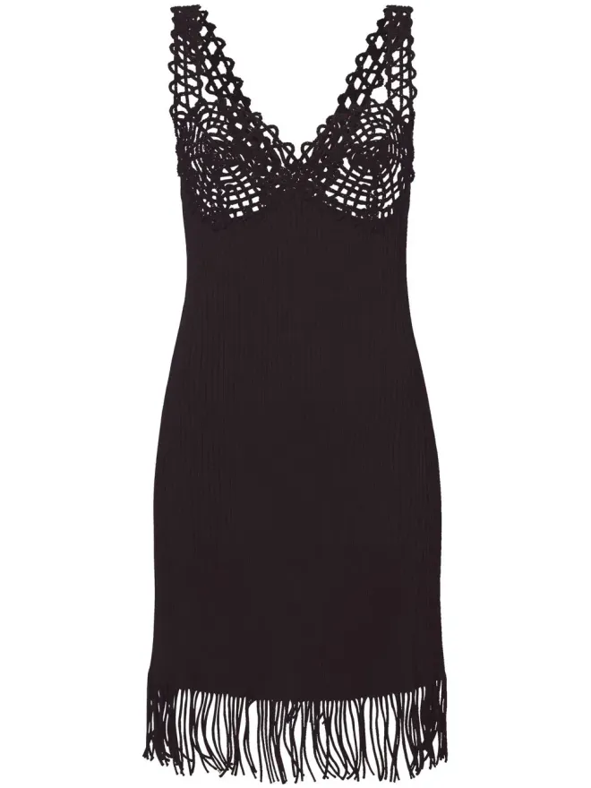 Proenza Schouler Proenza Schouler 刺繍ディテール入りリブニットドレスの商品画像