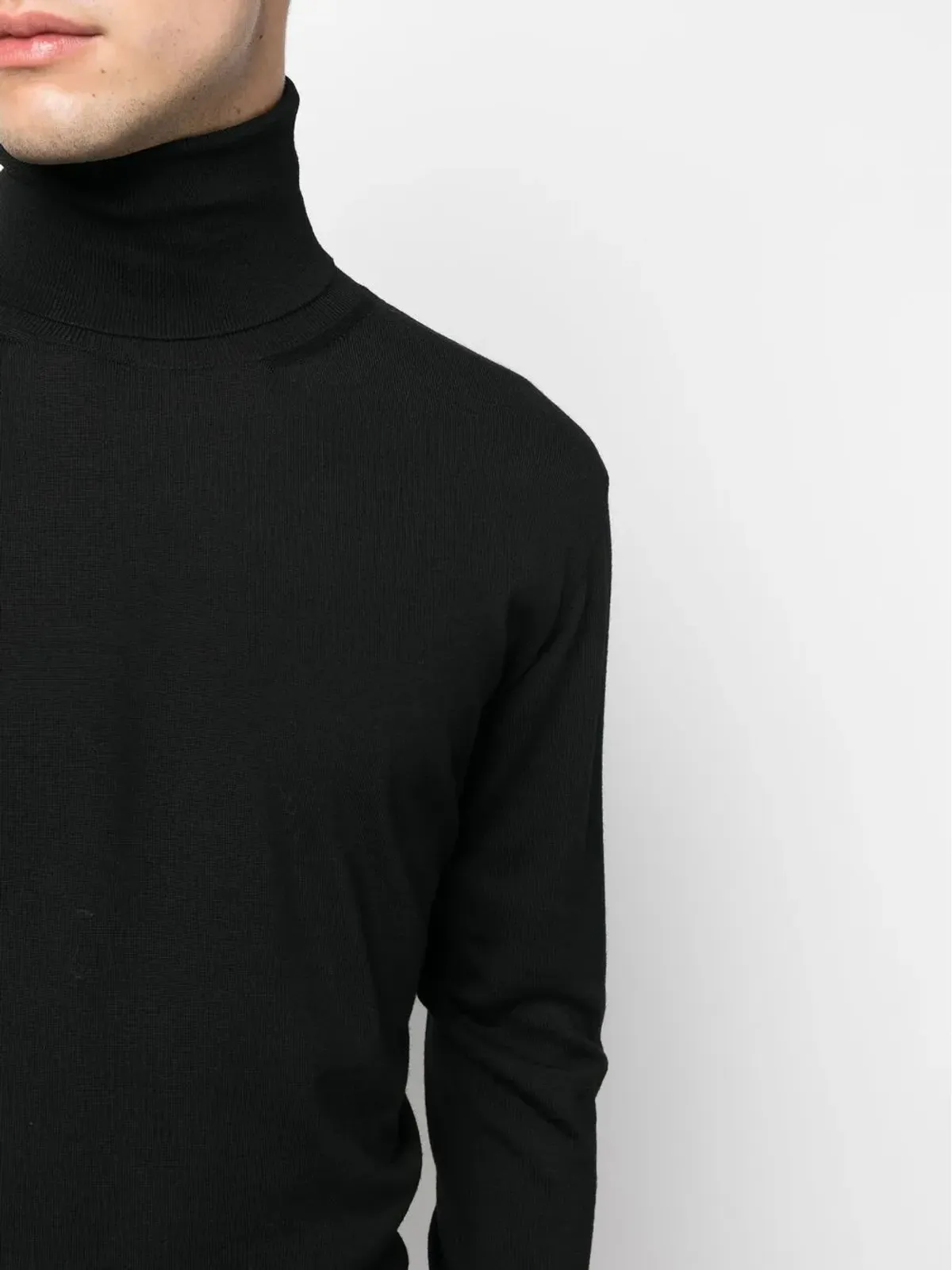 Jil Sander ファインニット ロールネック セーター - 画像5