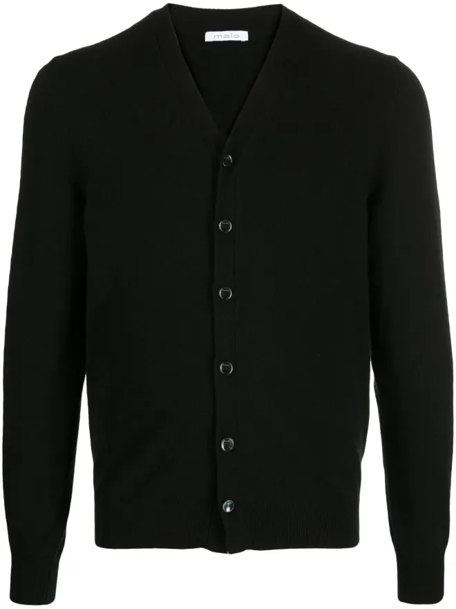 Malo Malo V-neck ボタンフロント ニットカーディガンの商品画像