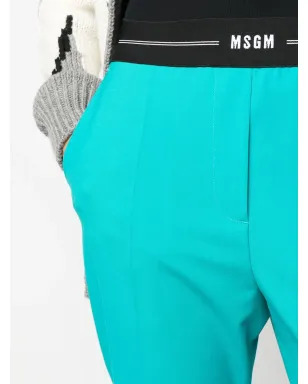 MSGM ロゴウェスト付きスリムテーラードパンツ - サムネイル5