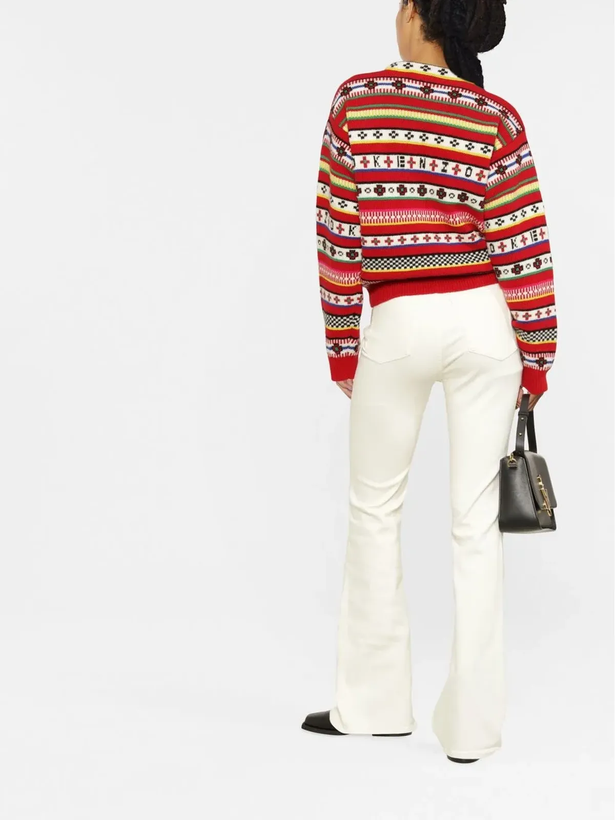 Kenzo インターシャ編みロゴジャンパー - レッド - 画像4