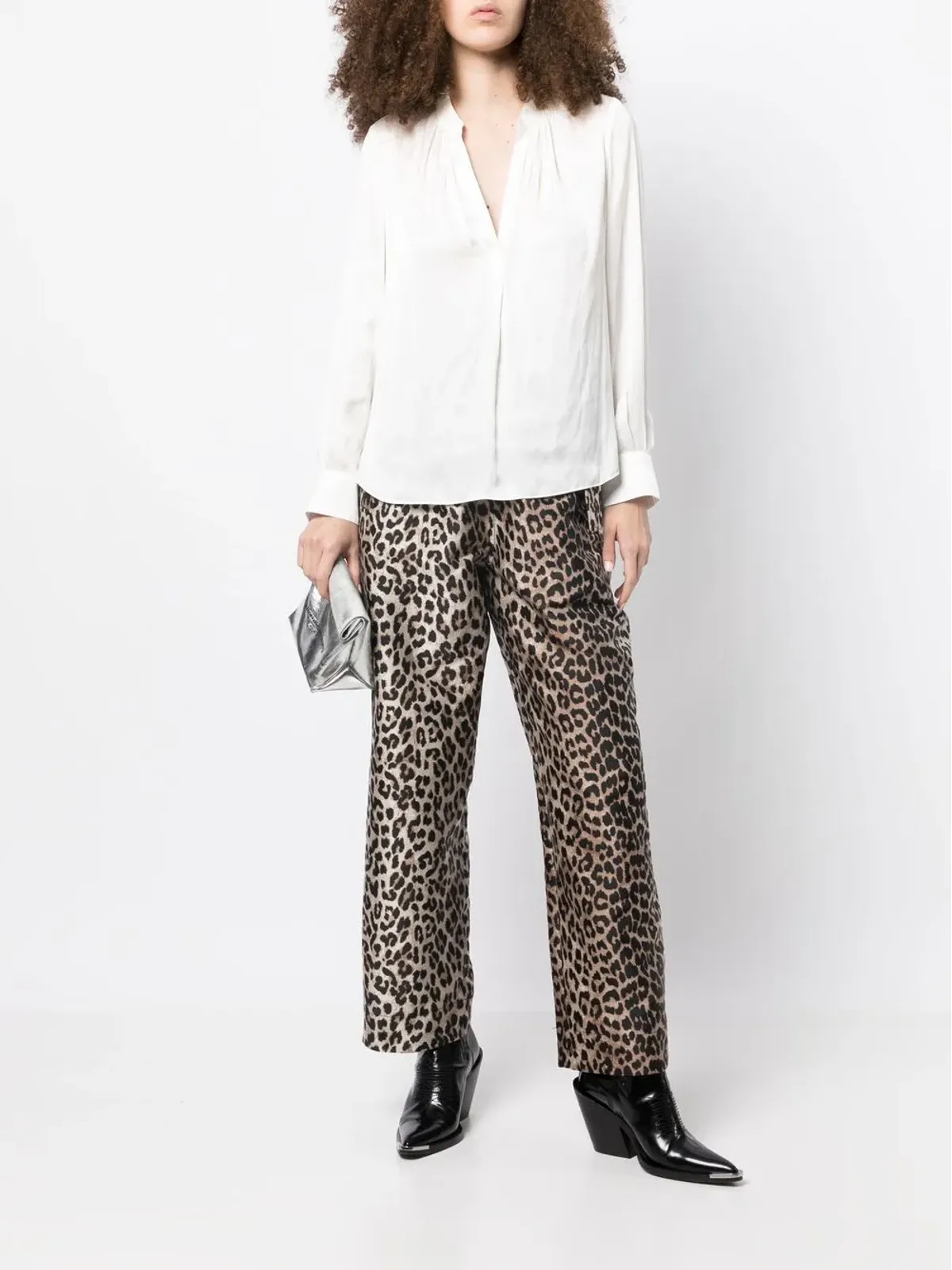 Zadig&Voltaire 長袖ギャザー入りブラウス（ホワイト） - 画像2