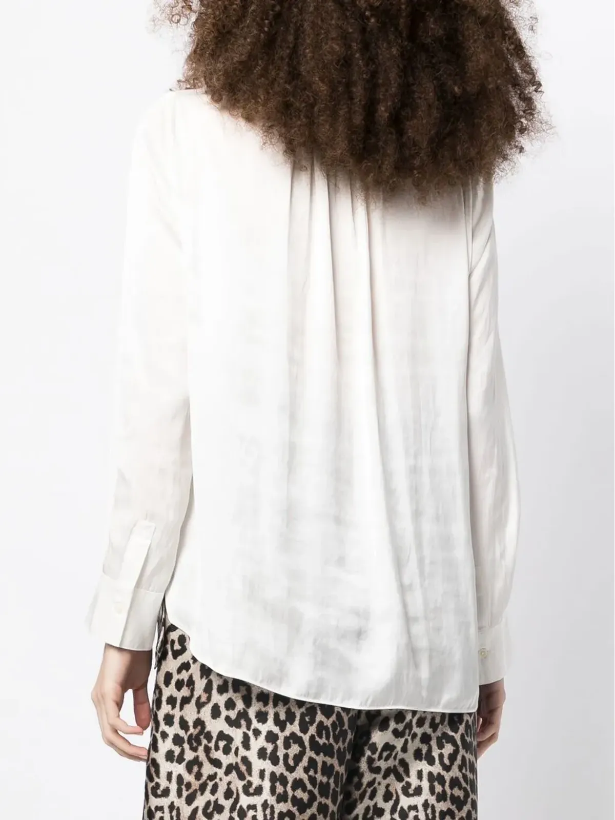 Zadig&Voltaire 長袖ギャザー入りブラウス（ホワイト） - 画像4