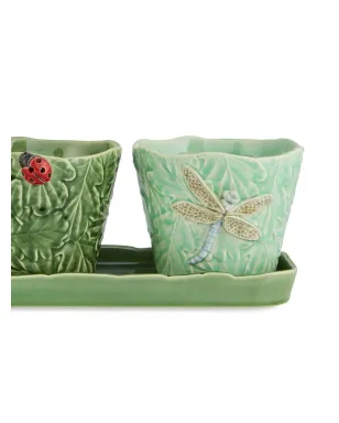 Bordallo Pinheiro Jardim De Insetos 三点セット - グリーン - サムネイル2