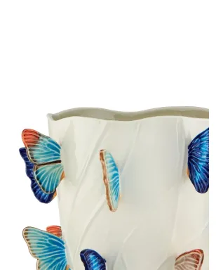 Bordallo Pinheiro 'Cloudy Butterflies' vase - Neutrals - サムネイル2