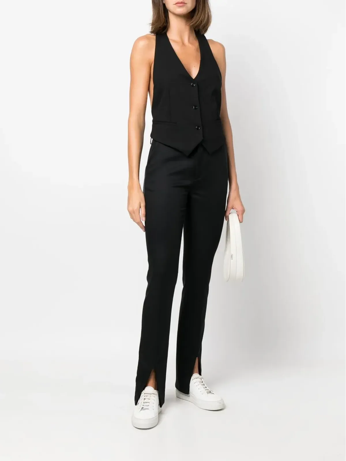 DONDUP スリットディテール入りスリムフィットパンツ - 画像2