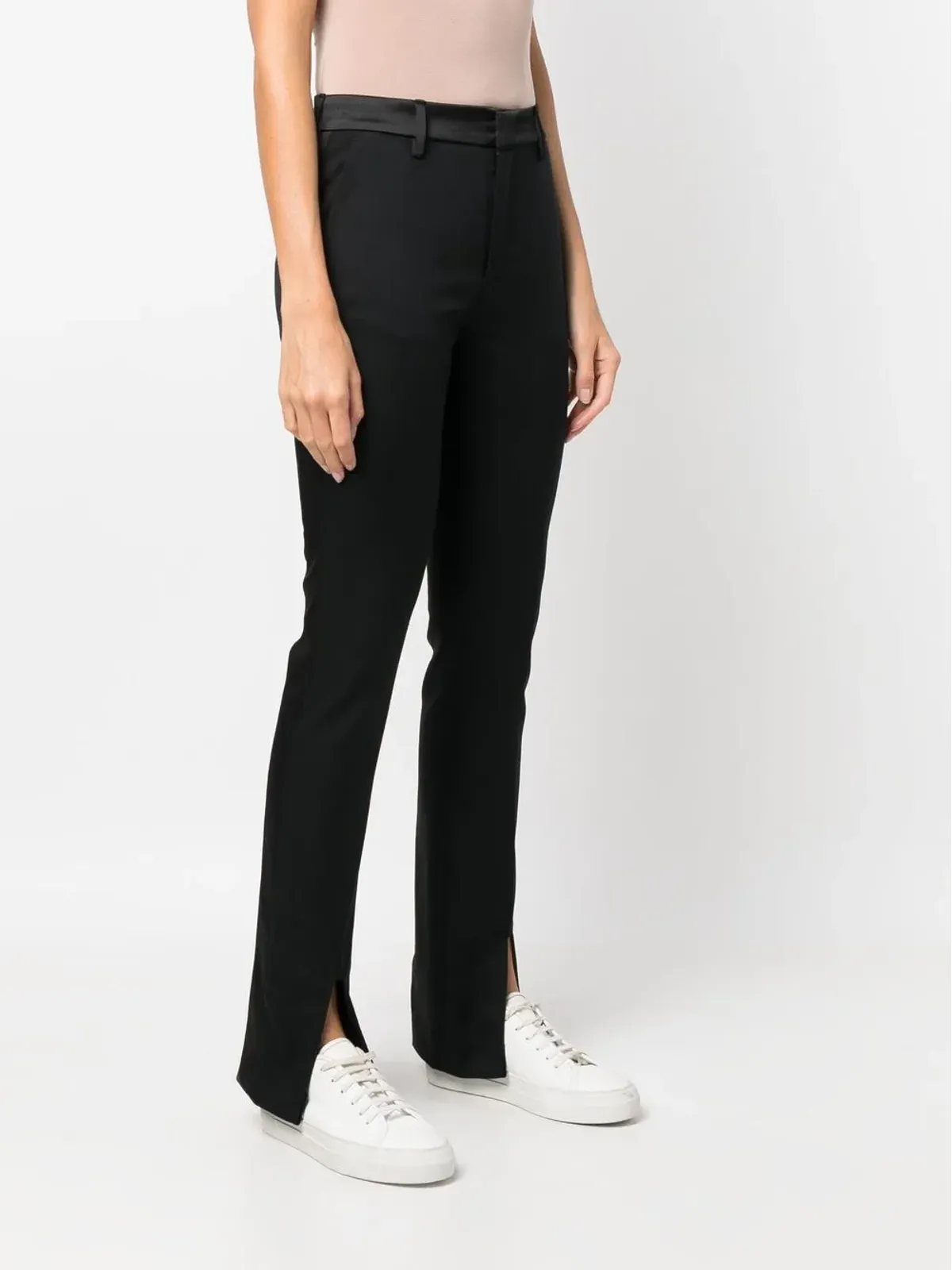 DONDUP スリットディテール入りスリムフィットパンツ - 画像3