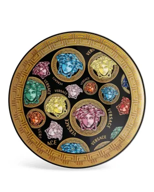 Versace メデューサ アンプリファイド 磁器プレート - ブラック - サムネイル1