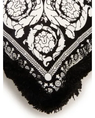 Versace Barocco Foulard ベルベットクッション ブラック - サムネイル3