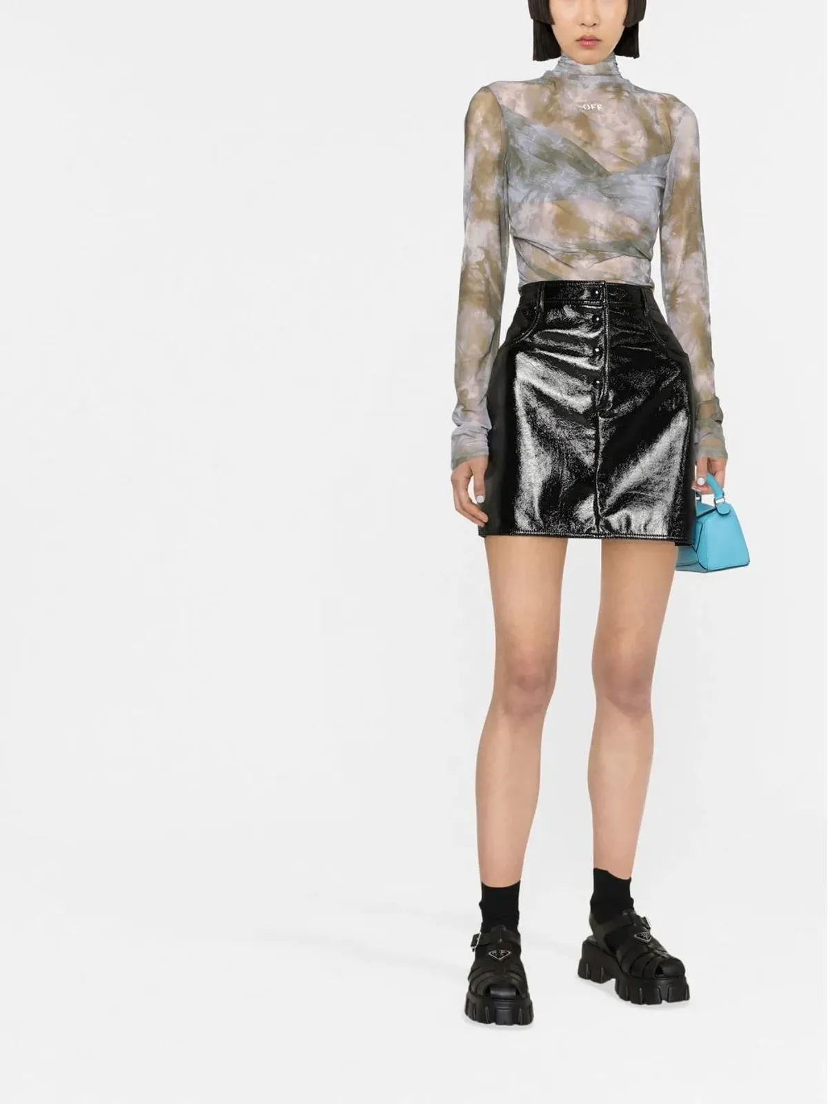 MSGM ボタンアップAラインスカート - 画像2