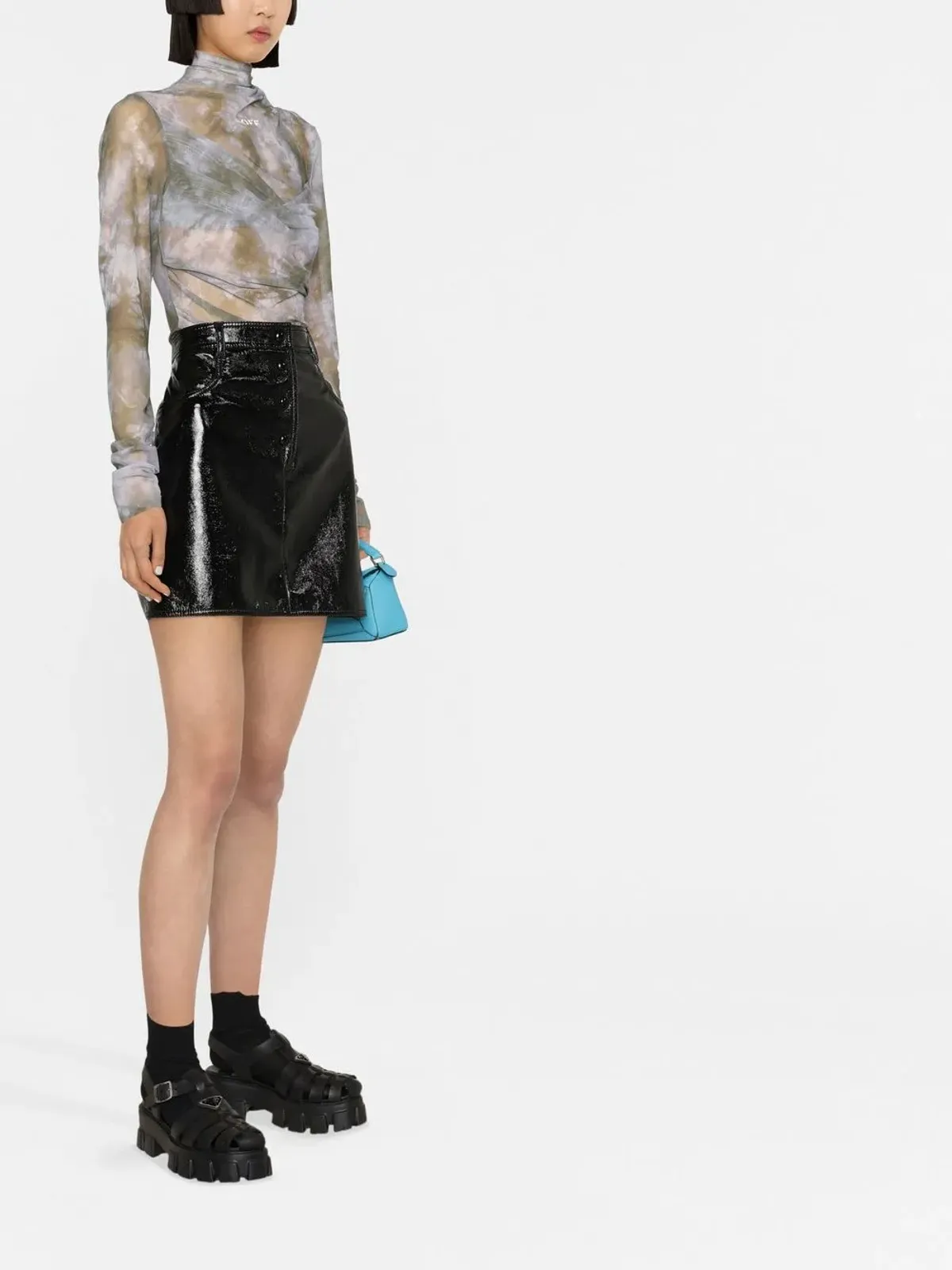 MSGM ボタンアップAラインスカート - 画像3