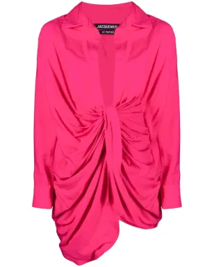 Jacquemus La Robe Bahia ドレープシャツドレス - サムネイル1
