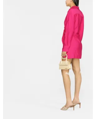 Jacquemus La Robe Bahia ドレープシャツドレス - サムネイル3