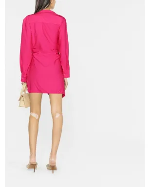 Jacquemus La Robe Bahia ドレープシャツドレス - サムネイル4