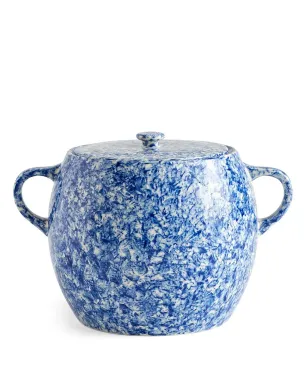 HAY Sobremesa スペックルドプリント ビーンポット ブルー - サムネイル1