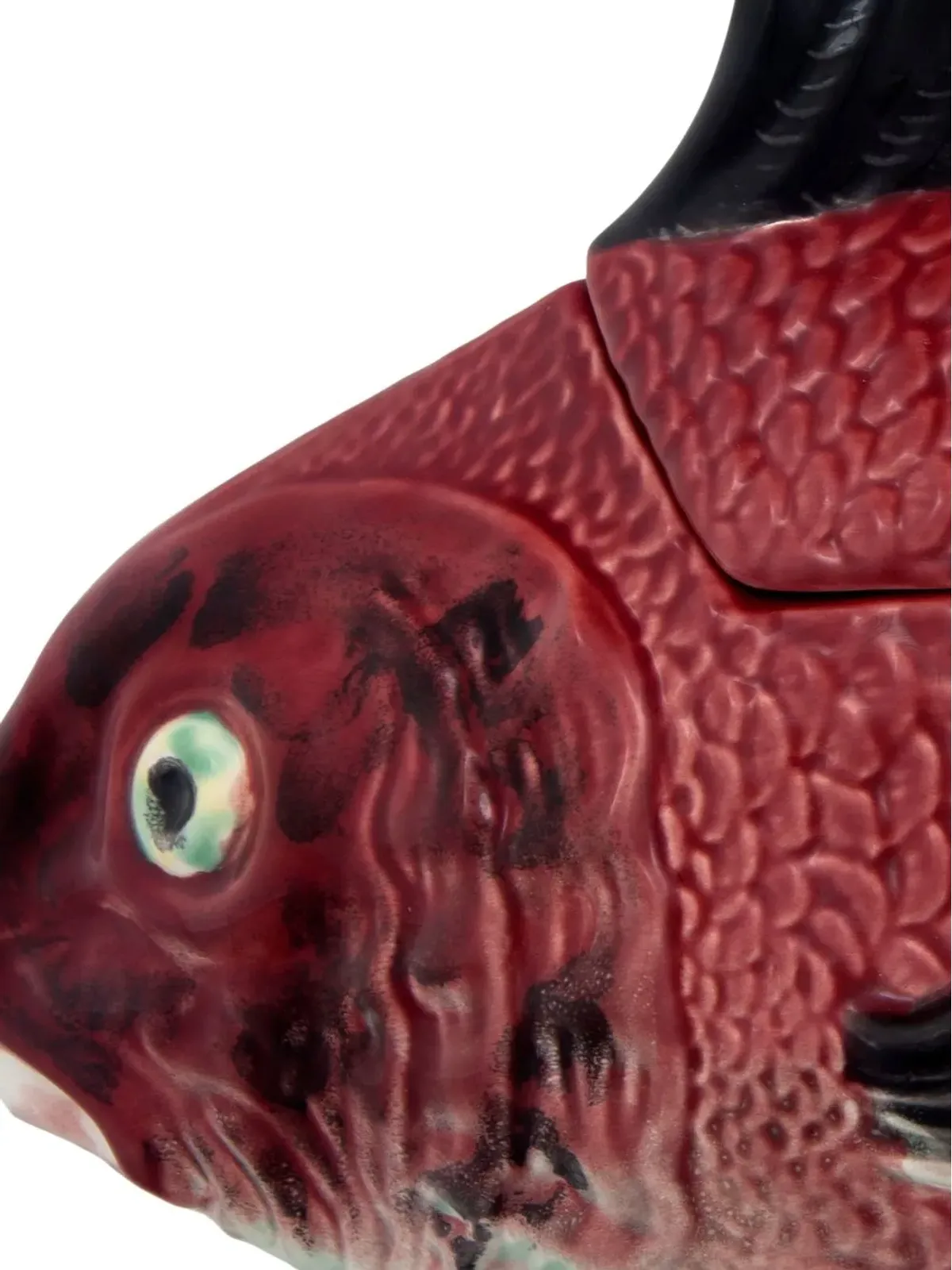 Bordallo Pinheiro Peixes 魚のテリーヌ（レッド） - 画像2