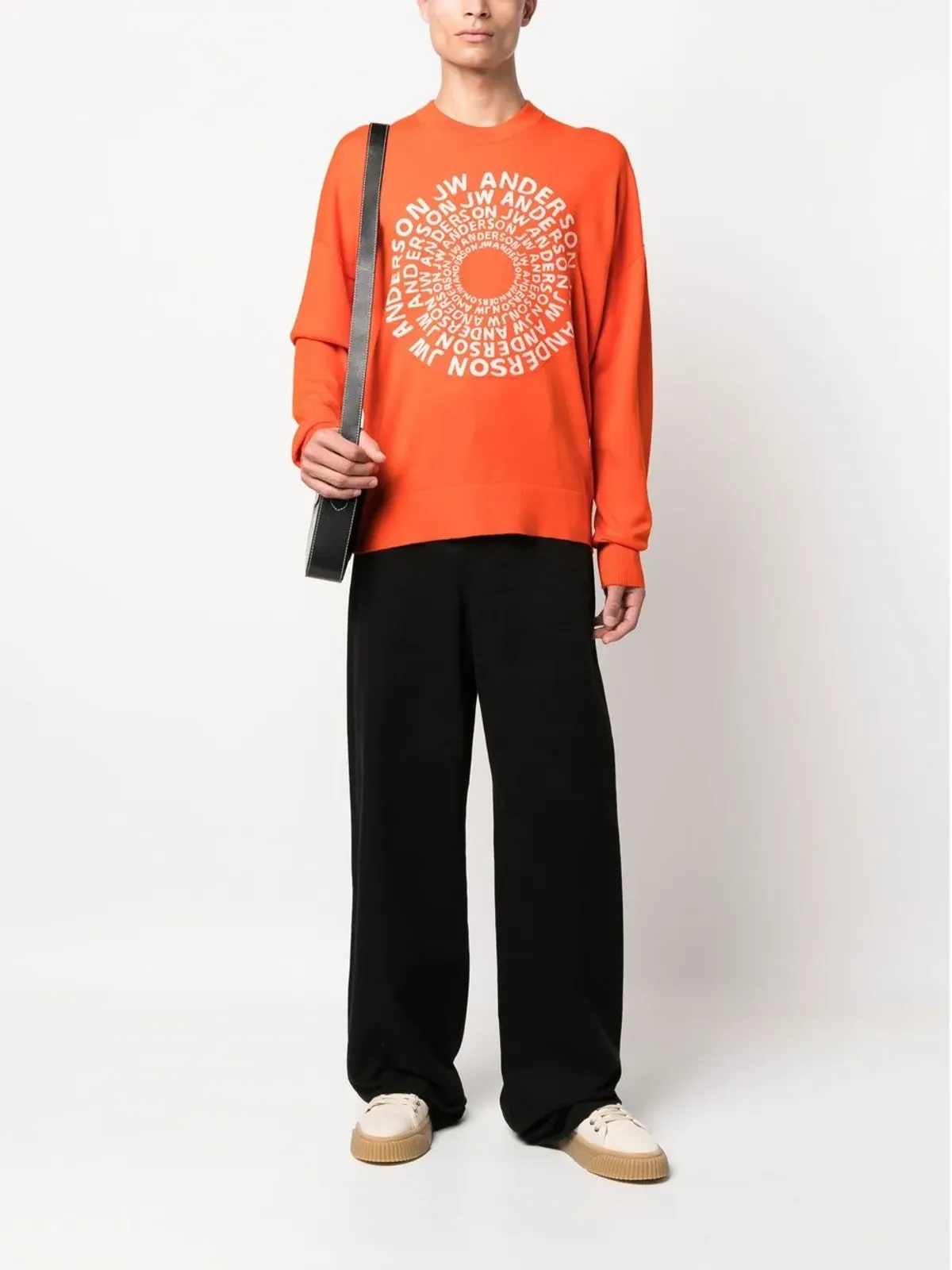 JW Anderson スワールロゴ クルーネック ジャンパー - 画像2