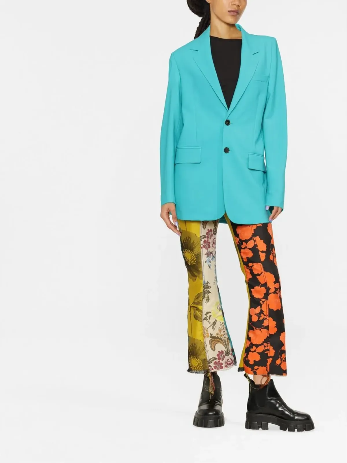 MSGM ノッチド・ラペル・シングルブレストブレザー - 画像2