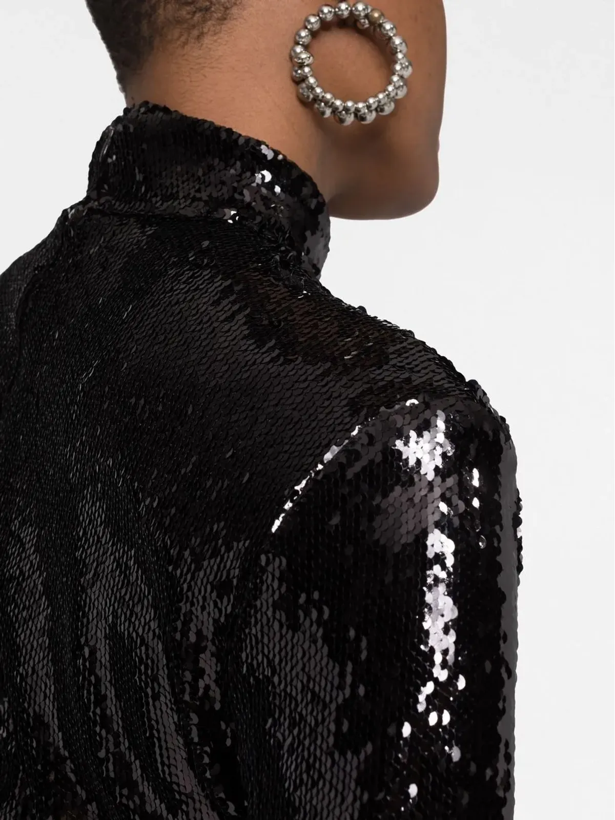 ISABEL MARANT ロングスリーブ スパンコール装飾ドレス - 画像3