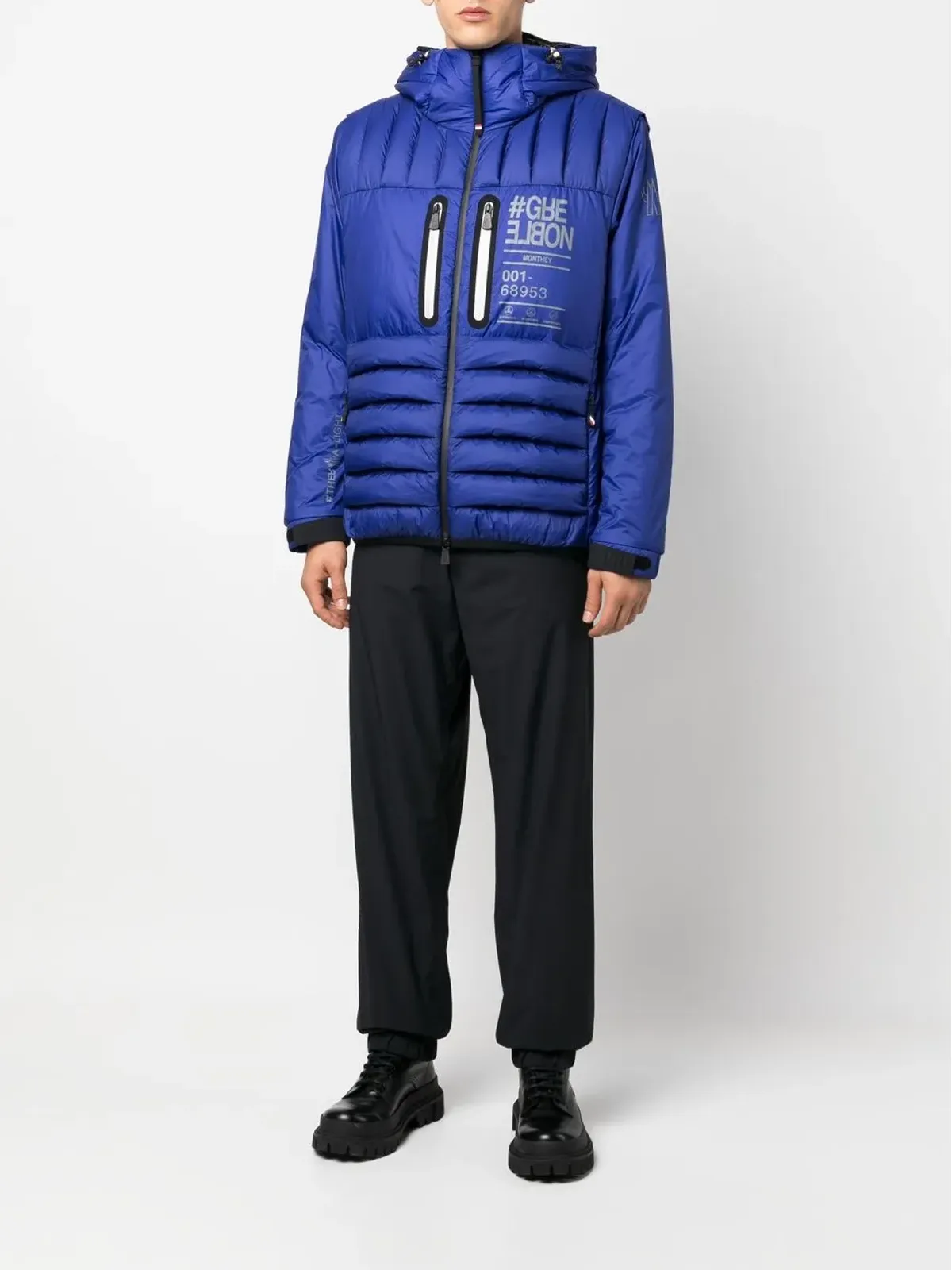 Moncler Grenoble ロゴプリントストレートパンツ - 画像2