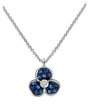 LEO PIZZO キャンディ フローラ ダイヤモンドとサファイア ペンダント ネックレス - サムネイル1