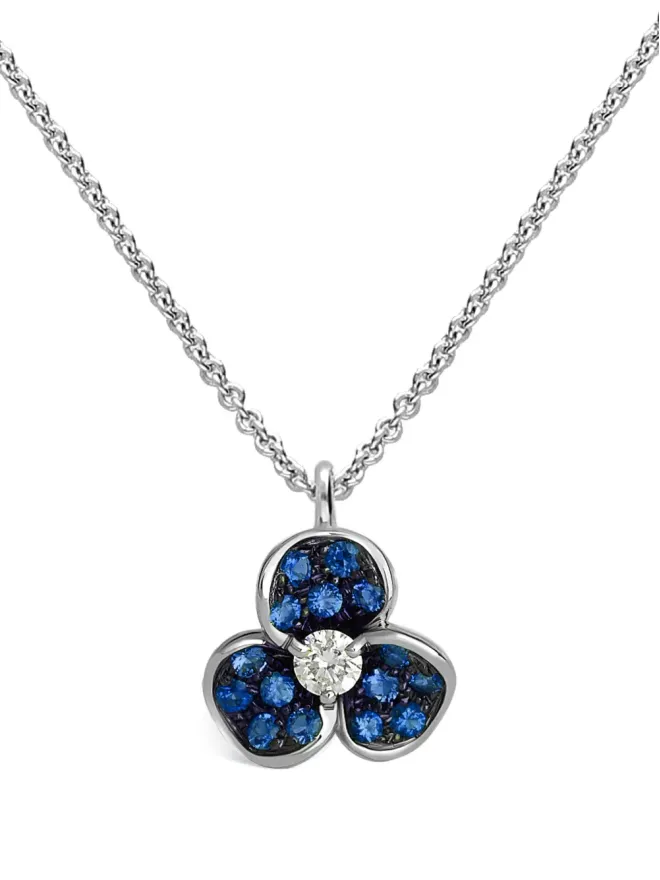 LEO PIZZO LEO PIZZO キャンディ フローラ ダイヤモンドとサファイア ペンダント ネックレスの商品画像