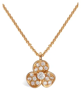 LEO PIZZO 18Kローズゴールド Candy Flora ダイヤモンド ペンダントネックレス - サムネイル1