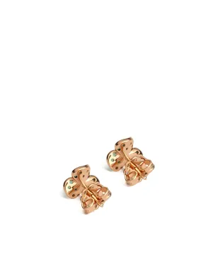 LEO PIZZO 18K ローズゴールド Candy Flora エメラルド ピアス - サムネイル3
