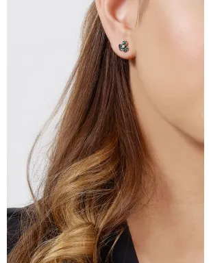 LEO PIZZO 18K ローズゴールド Candy Flora エメラルド ピアス - サムネイル4