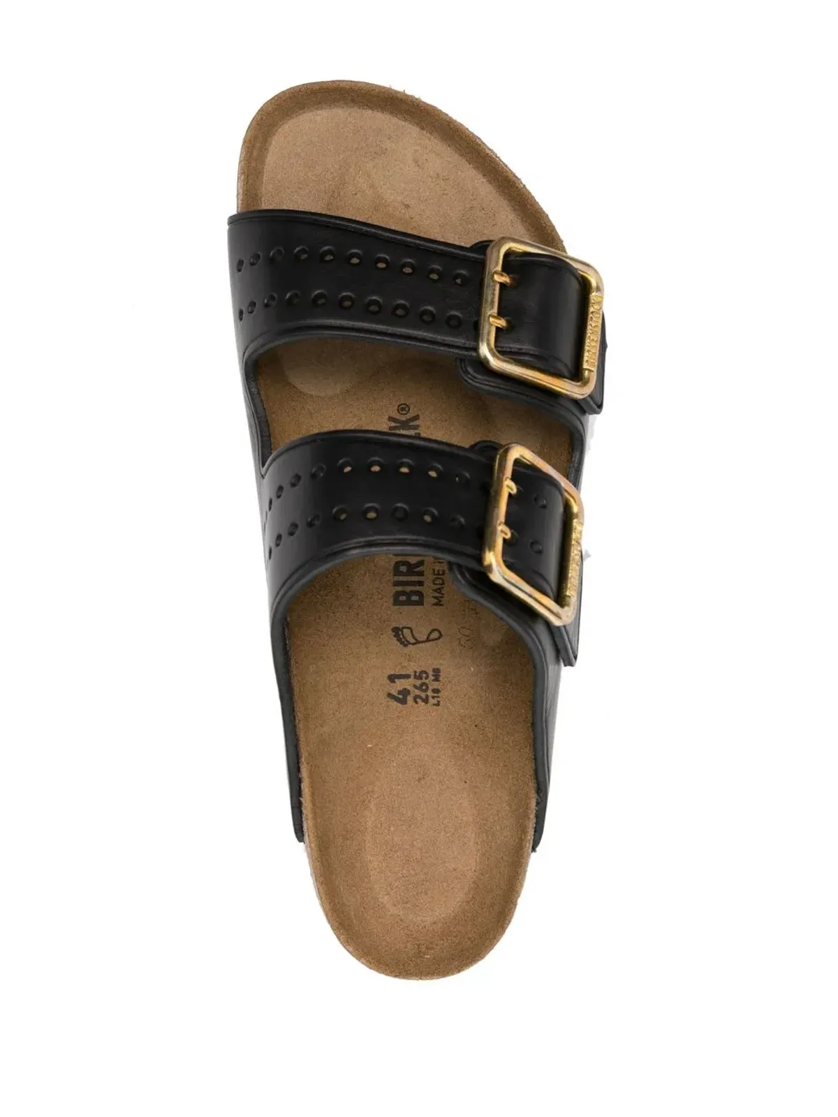 Birkenstock ダブルストラップレザーサンダル - 画像4