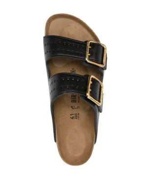 Birkenstock ダブルストラップレザーサンダル - サムネイル4