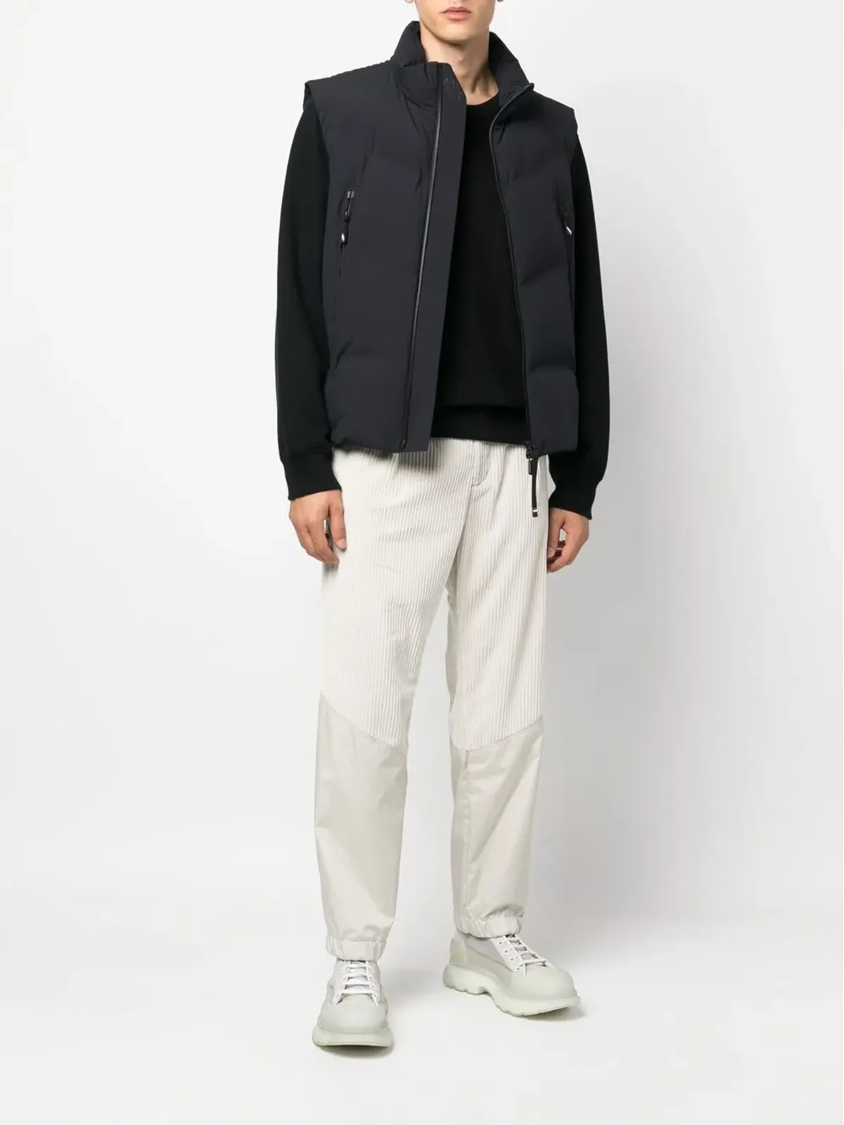 Moncler Grenoble リブ付きディテールパンツ - 画像2
