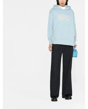 Kenzo グラフィックプリント コットン フーディー ブルー - サムネイル2