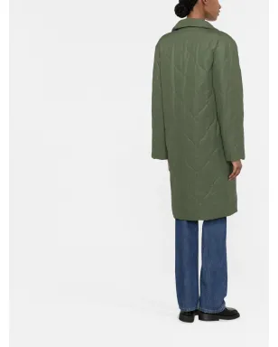 A.P.C. シングルブレスト キルティングコート（グリーン） - サムネイル3