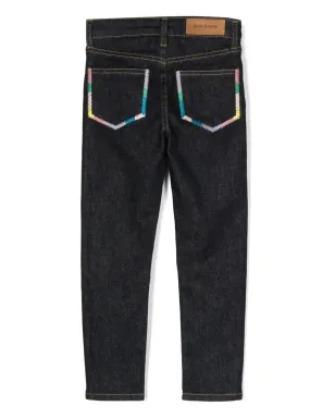 Palm Angels Kids ステッチトリムストレッチジーンズ - サムネイル2