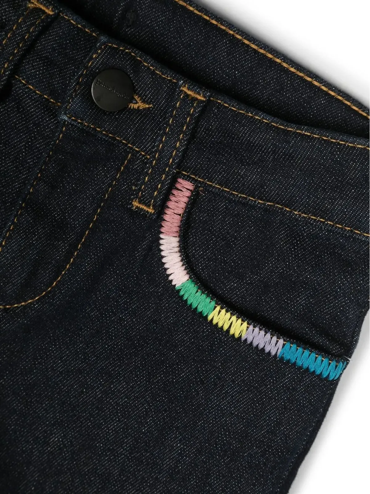 Palm Angels Kids ステッチトリムストレッチジーンズ - 画像3