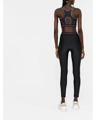 Versace Jeans Couture ロゴバンド付きクロップトップ - サムネイル4