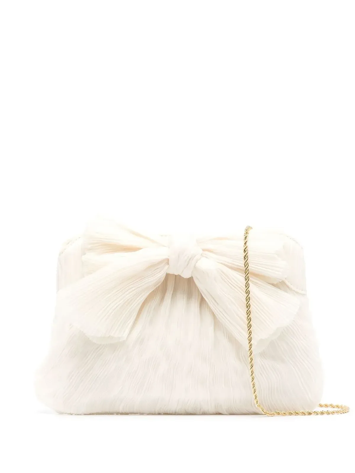 Loeffler Randall Rayne bow-detail clutch bag - White - 画像1