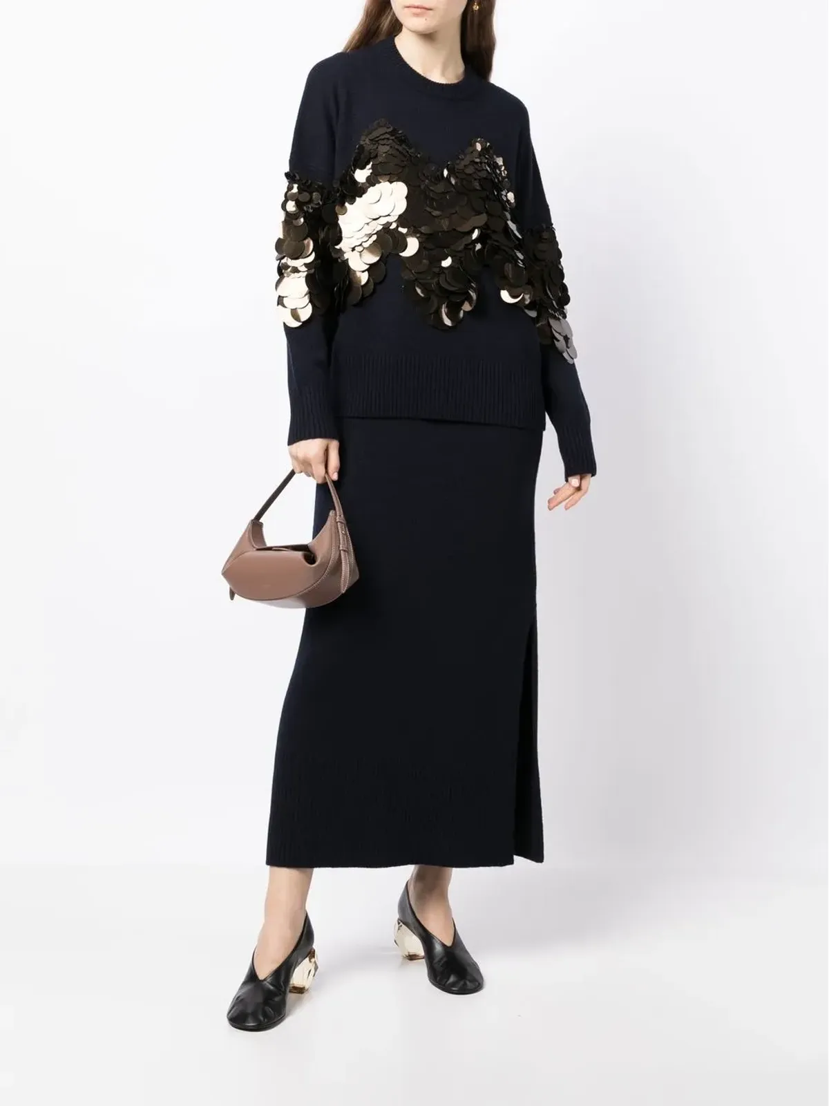 Altuzarra ハイウエストニットミディスカート - ブルー - 画像2