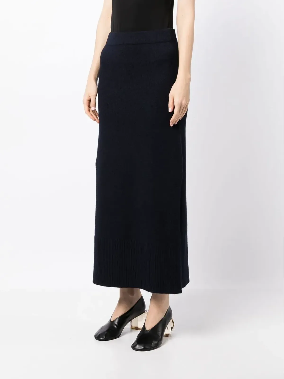 Altuzarra ハイウエストニットミディスカート - ブルー - 画像3