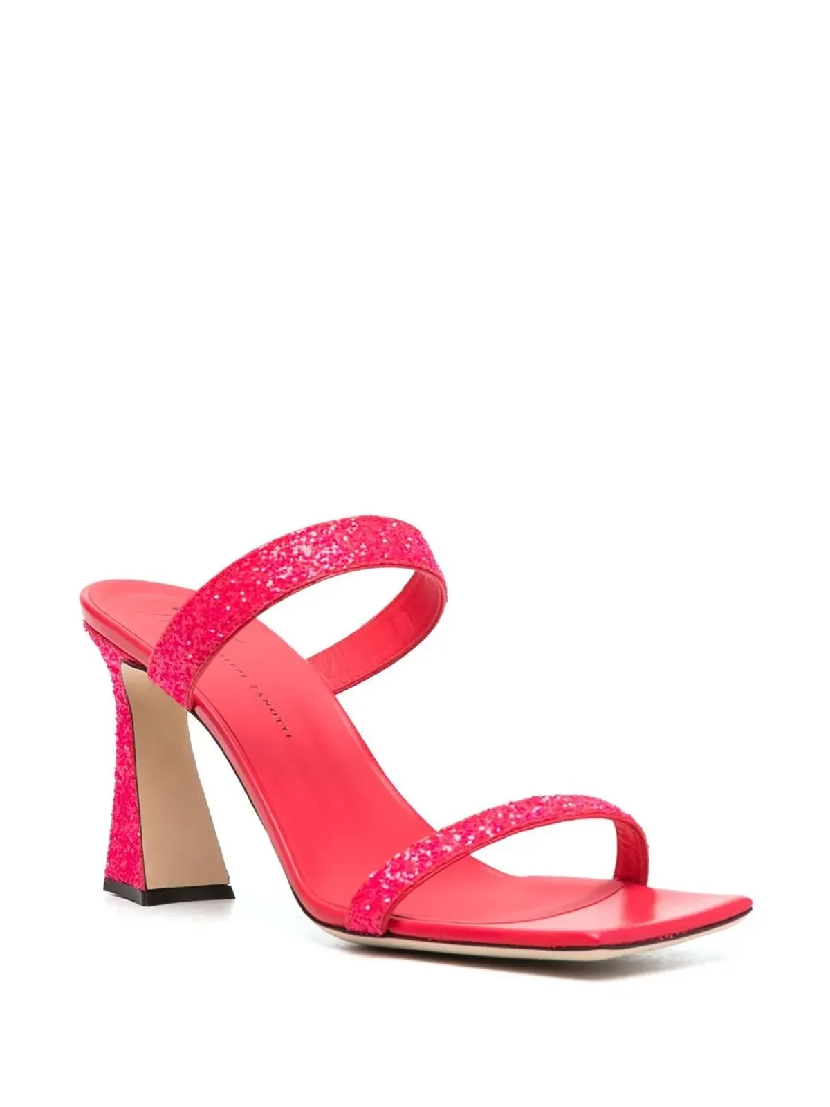 Giuseppe Zanotti オープントゥ レザーサンダル - ピンク - 画像2