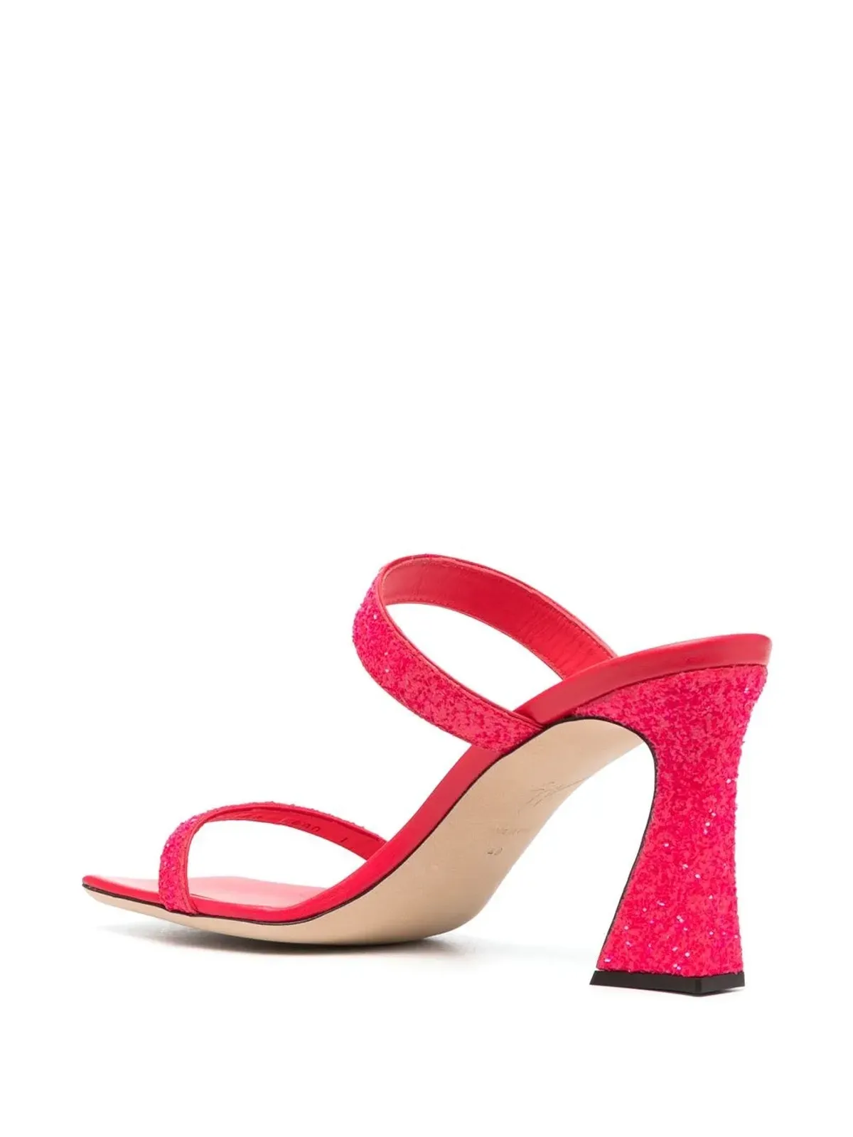 Giuseppe Zanotti オープントゥ レザーサンダル - ピンク - 画像3