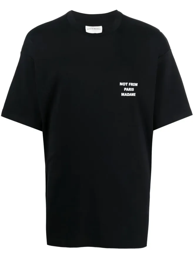Drôle De Monsieur Drôle De Monsieur スローガンプリントTシャツの商品画像