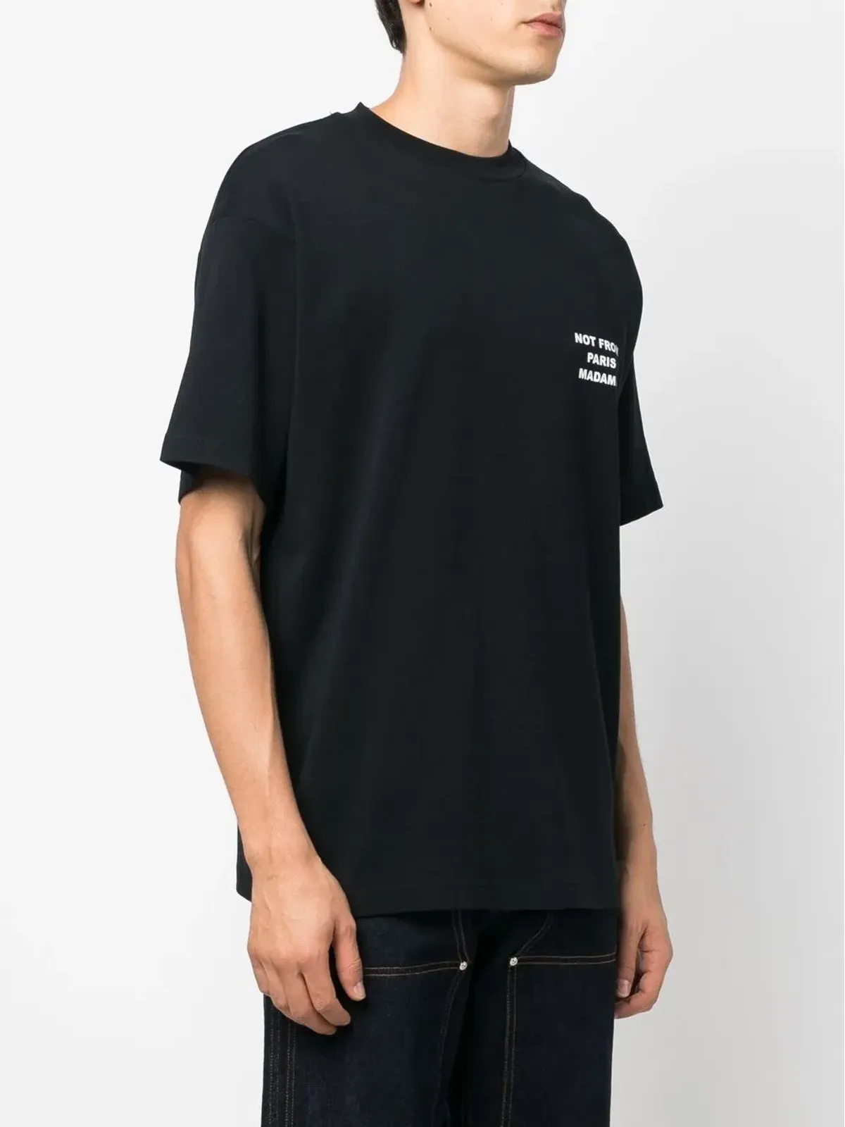 Drôle De Monsieur スローガンプリントTシャツ - 画像4