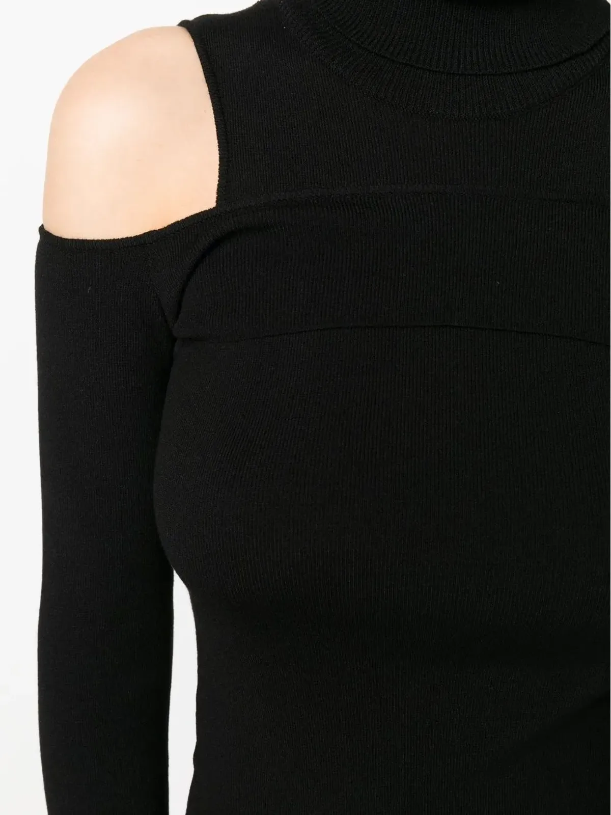 costume national contemporary カットアウトニットミニドレス - 画像5