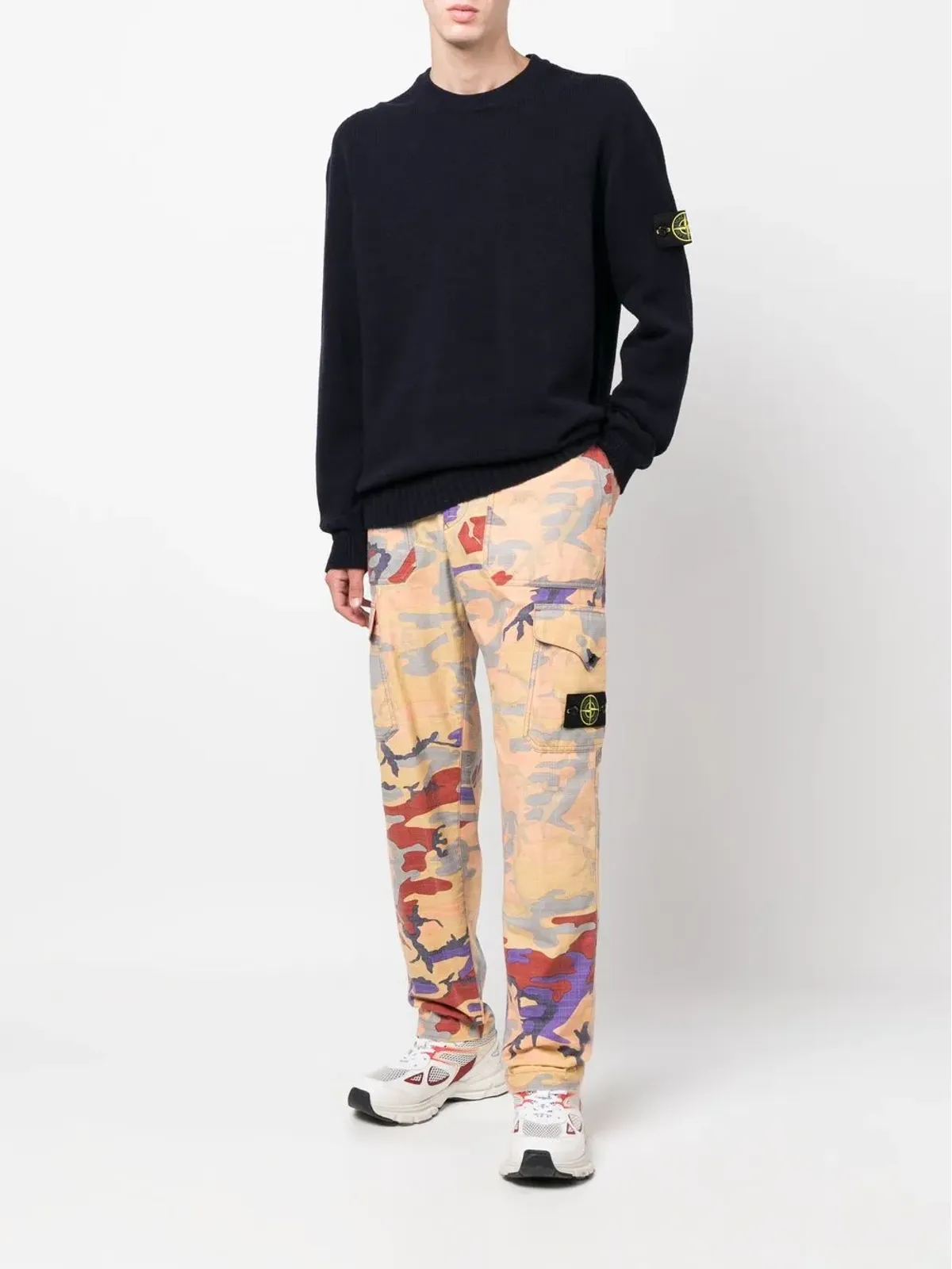 Stone Island 迷彩プリントカーゴパンツ - 画像2